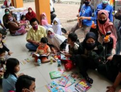 Askrindo Hibur Anak Korban Longsor, Tangkis Trauma Bencana