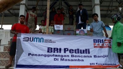 BRI Dirikan Posko Banjir, Salurkan Bantuan ke Masamba