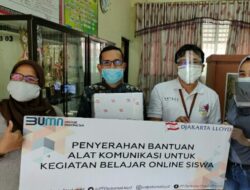 Djakarta Lloyd Donasikan Alat Komunikasi ke Sekolah