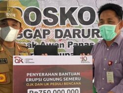 OJK-IJK Salurkan Bantuan Cepat Erupsi Semeru